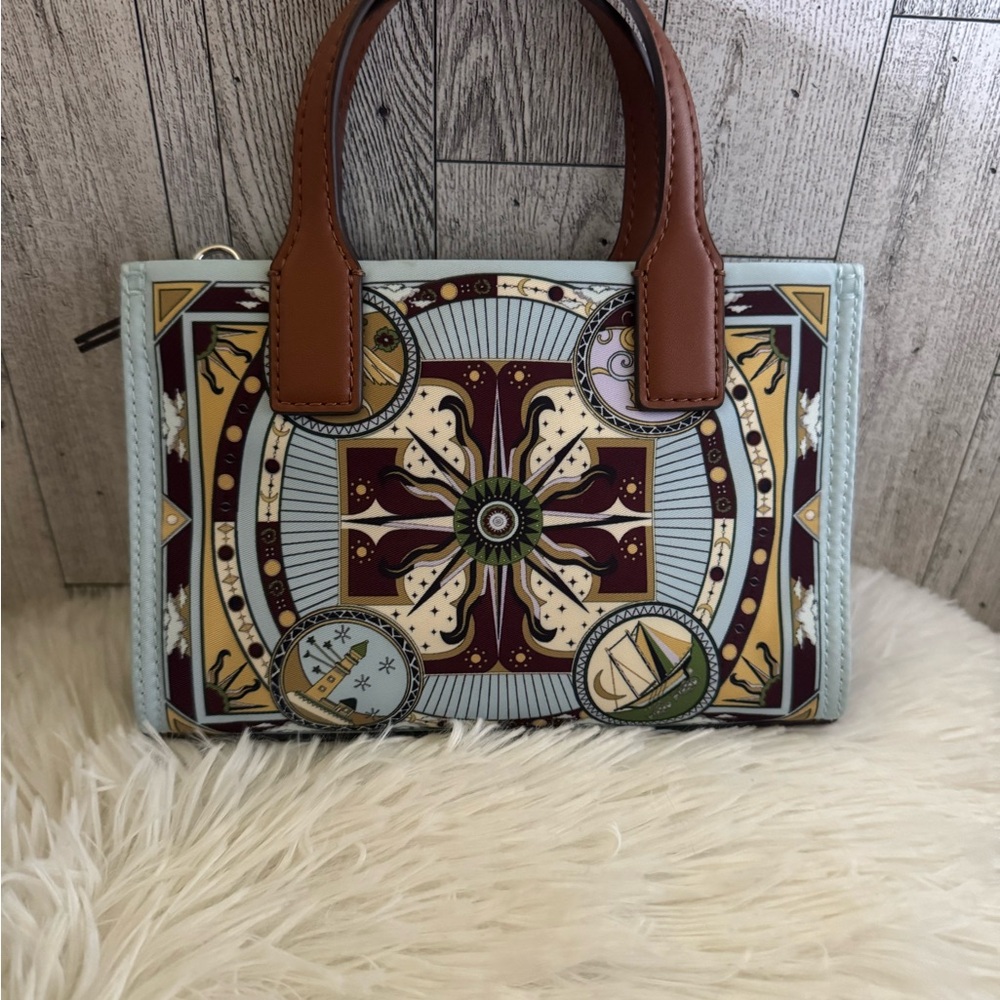 Tory Burch NWOT LIMITED EDITION SOLD OUT Ella Printed Mini Crossbody/Tote bag - Picture 2 of 11